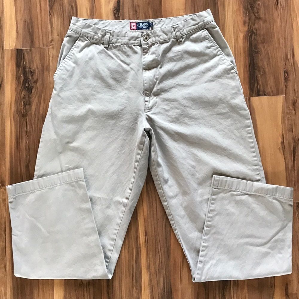 Chaps Mens Khaki Pants 